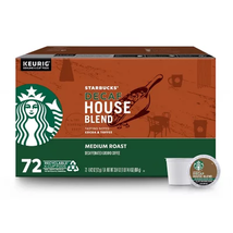 Starbucks Decaf Medium Roast K-Cup Coffee Pods, House Blend, 72 Ct. - $62.70