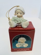 Precious Moments Don&#39;t Let the Holidays Get You Down 1990 Ornament - £13.91 GBP