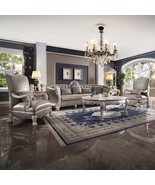 Dresden Chair w/Pillow, Faux Leather &amp; Vintage Bone White Finish - $19,654.55 MXN