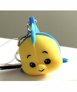 Disney Parks Little Mermaid Flounder Wishables Keychain with Lobster Cla... - $27.35 CAD