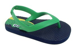 Walmart Brand Boys Toddler Flip Flop Shoes Size 5-6 Beach Shoes Alligator - £7.07 GBP