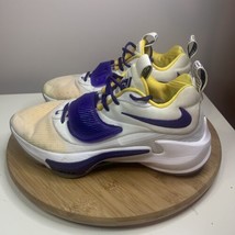 Nike Air Zoom Freak 3 By You Men&#39;s Size 8 Basketball Shoes Lakers Yellow Purple - £34.78 GBP