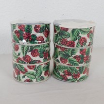 Berry Fabric Ribbon Treasures Value Pack Lot of 2 Offray 1.375&quot; W x 12&#39; ... - $7.85