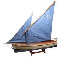 Authentic Models Y3 Madeira Decorative Yacht Sail Boat Crate Barrel Discontinued - £558.74 GBP