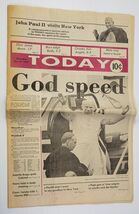 *L3) Today Newspaper October 4, 1979 Pope John Paul II Visits New York - $14.84