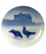 Bing &amp; Grøndahl Christmas Plate 1921 “Jule After” Pigeons Denmark B&amp;G 7” - $68.45 CAD