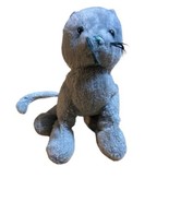 Ganz Webkinz CHARCOAL CAT Gray Kitty 8&quot; stuffed toy HM152 plush only- no... - £7.70 GBP