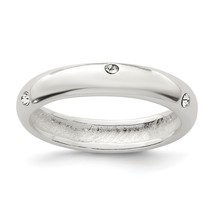Sterling Silver Stellux Crystal Ring - £20.38 GBP