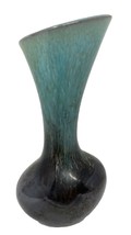 Vintage MId-Century Asymmetricl Small Pottery Vase Japan 5.5&quot; - $23.74