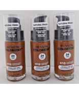 3X Revlon Colorstay Makeup Normal/Dry Skin Natural Finish 410 Cappuccino... - $17.81