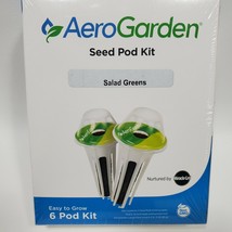 AeroGarden Heirloom Salad Greens Seed Pod Kit, 6 6-pod New Sealed Free Shipping - £10.82 GBP