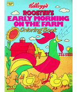 Kellogg&#39;s Rooster&#39;s Early Morning on the Farm Coloring Book (1984) - Unused - £5.78 GBP