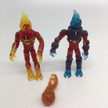 Playmates Ben 10 Heatblast &amp; Omni Enhanced Heatblast Action Figure (NO Jetpack) - £18.31 GBP