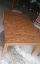 000 VTG Keller Furniture Dining Kitchen Table W/5 Chairs Extra Leaf Ligh... - $134.99