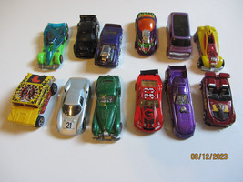LOT OF 12 DIFFERENT HOT WHEELS DIECAST CARS AND TRUCKS ALL SHOWN - £7.95 GBP