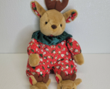 Vintage IBT International Bon Ton Toys Reindeer Christmas Plush Pajamas ... - $44.54