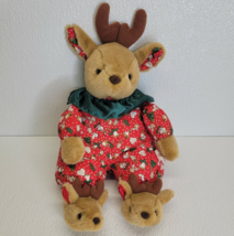 Vintage IBT International Bon Ton Toys Reindeer Christmas Plush Pajamas Slippers - £34.90 GBP