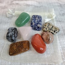 Tumbled Rock Crystals, Set of Eight Polished Stones, gemstone crafts, home decor image 4