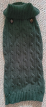 Pup Crew Green Dog Sweater Turtleneck Size Large Cute Preppy Dress-Up Wi... - $8.39