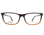Ermenegildo Zegna Eyeglasses Frames EZ 5041 050 Brown Rectangular 55-15-145 - $118.79