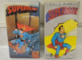 Lot of 2 Superman Cartoon VHS Tapes - Superman In Action Brand New! - £19.62 GBP
