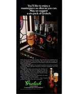 1981 Grolsch Lager Beer Stained Glass Six 6 Pack Vintage Print Ad 80s Wa... - £8.76 GBP