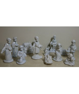 Vintage White Ceramic  Nativity Figure Set By Glenview Christmas Story - $63.44 CAD