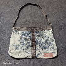 Big Star Acid Washed Blue Tote Messenger Shoulder Bag Purse Distressed Jean - $15.56