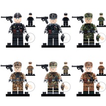 6pcs ww2 german army german panzer troops minifigures minifigs toy gift lego compatible thumb200