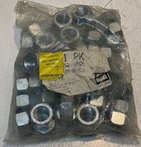 BAG OF 50 EARNEST MACHINE PRODUCTS HEX JAM NUTS 5/16-18 GR5 J995 ZNCLR - $36.09