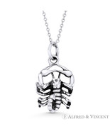 Scorpio Zodiac Sign Scorpion Pendant Luck Necklace in Solid .925 Sterlin... - $30.28+