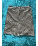 Ny &amp; Co Women&#39;s Skirt Size 12 Brown Stretch Side Zipper Mid Length - $223.52 MXN