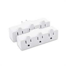 Cable Matters 2-Pack Spaced 3 Outlet Grounded Outlet Extender Wall Tap - £13.30 GBP