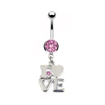 Crown Letters Navel Button Rings Sexy Heart Flower Belly Navel Piercing Body Jew - £9.78 GBP