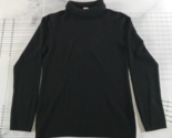 J. Crew Turtleneck Sweater Womens Large Black Long Sleeve Knit Cashmere - £29.60 GBP