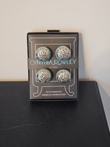 New NIB Set of 4 Dresser Drawer Cabinet Knobs Cynthia Rowley Turquoise S... - £11.89 GBP