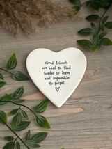 East Of India Porcelain coaster - Good friends - $9.01