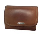 Vtg Dockers  Women&#39;s Wallet, Brown Genuine Leather Small, Trifold, - $19.40