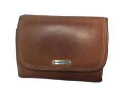Vtg Dockers  Women&#39;s Wallet, Brown Genuine Leather Small, Trifold, - $19.40