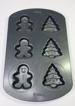 Wilton Gingerbread Man and Christmas Tree Non-Stick Mini Cake Pan, 6-Cavity - $5.84