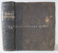 1873 Antique German Johann Arndts True Christianity Paradise Owned Rev Mininger - £138.48 GBP