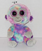 TY Silk Zuri The Colorful Monkey  6" Beanie Baby Boo plush toy - $5.91