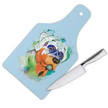 Rottweiler Fusion Colorful : Gift Cutting Board Dog Pet Animal CuteWatercolor - £22.79 GBP