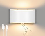Touch Control Led Wall Sconce, Dimmable Wall Light With Rechargeable 300... - $51.29