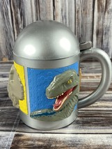 Vintage Jurassic Park Plastic Mug w/ Lid - 14 oz - Rare! - £19.22 GBP