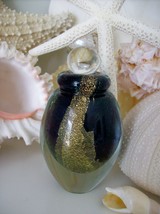 MINT Eickholt Art Glass Perfume Bottle~Dauber~Signed~2007~Gold Leaf~3.75... - $134.99