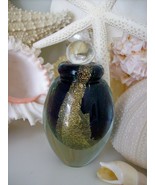 MINT Eickholt Art Glass Perfume Bottle~Dauber~Signed~2007~Gold Leaf~3.75" Tall - £107.65 GBP