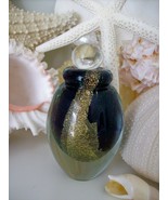 MINT Eickholt Art Glass Perfume Bottle~Dauber~Signed~2007~Gold Leaf~3.75... - $183.36 CAD