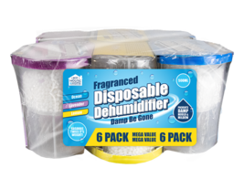 1 6 24pk Wholesale Fragranced Dehumidifier Large Damp Mould Mildew Remover Trap - £4.85 GBP+
