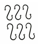 6 Wrought Iron S Hooks- Hand Forged with Scrolls (Set of Six) - €19,71 EUR